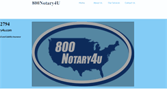 Desktop Screenshot of 800notary4u.com