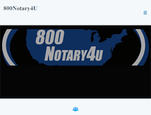 Tablet Screenshot of 800notary4u.com